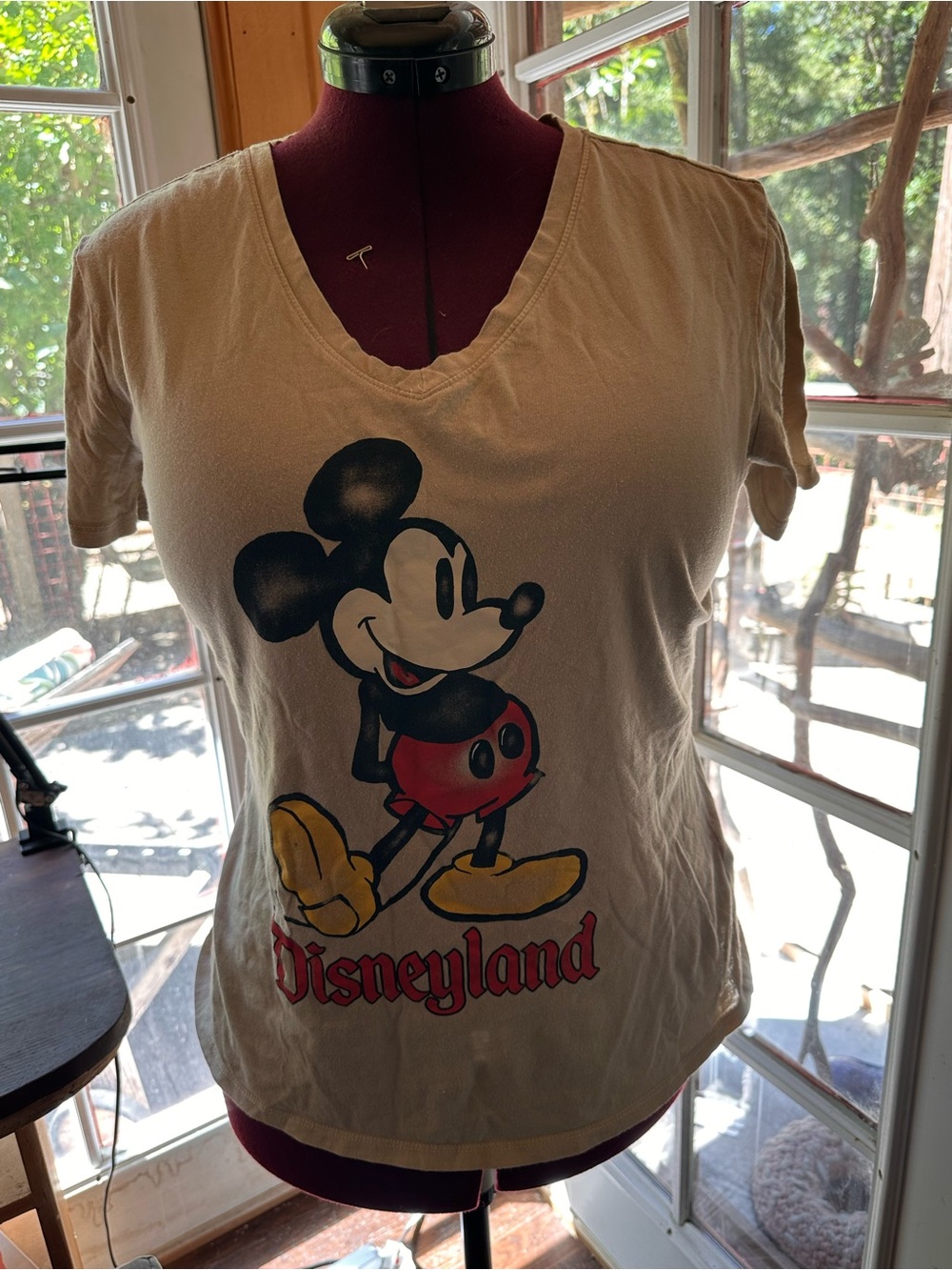 Disney Cream Tee with Black Castle Logo
